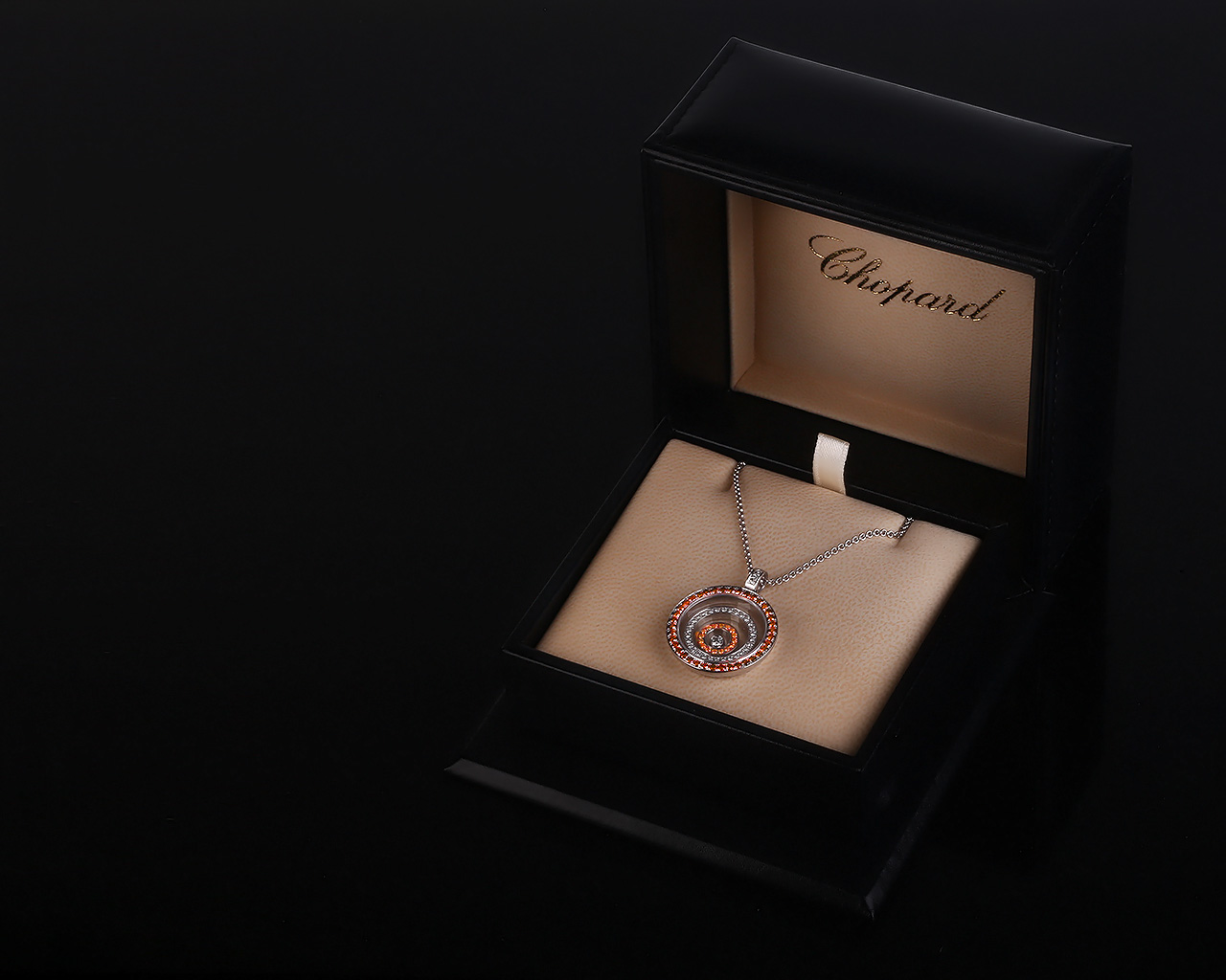 Золотой кулон с бриллиантами 1.25ct Chopard Happy Spirit