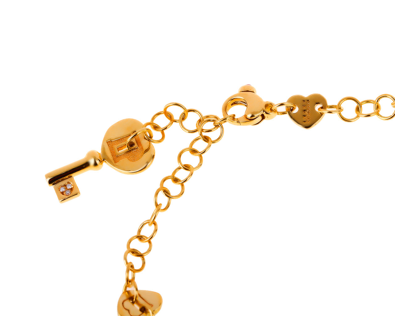 Оригинальный золотой браслет с рубином 0.03ct Pasquale Bruni