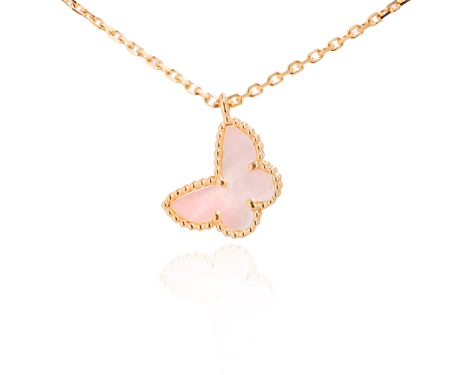 Оригинальное золотое колье Van Cleef & Arpels Sweet Butterflies 990281/1