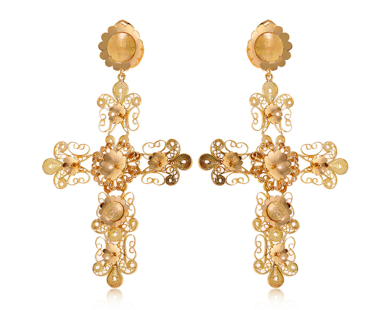 Оригинальные золотые серьги Dolce Gabbana 040121/4