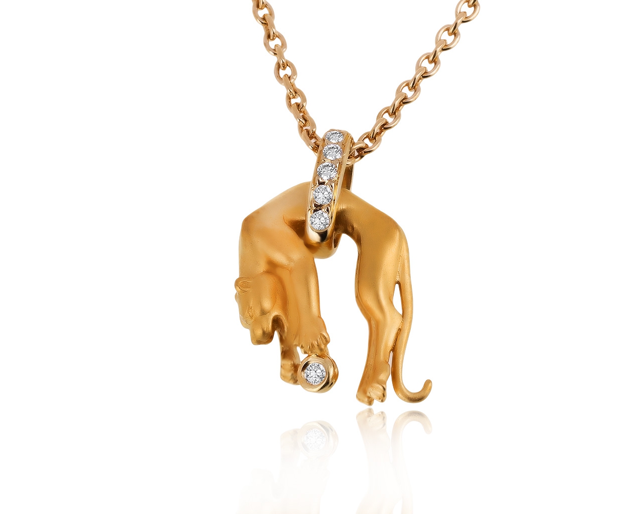 Оригинальный золотой кулон с бриллиантами 0.06ct Carrera y Carrera 190620/4