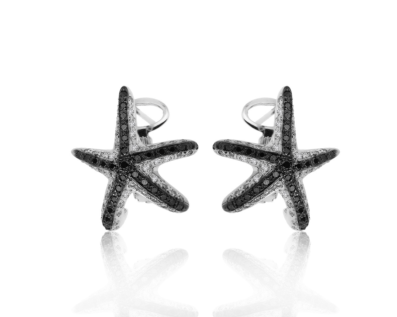 Интересные золотые серьги с бриллиантами 1.02ct 251019/7