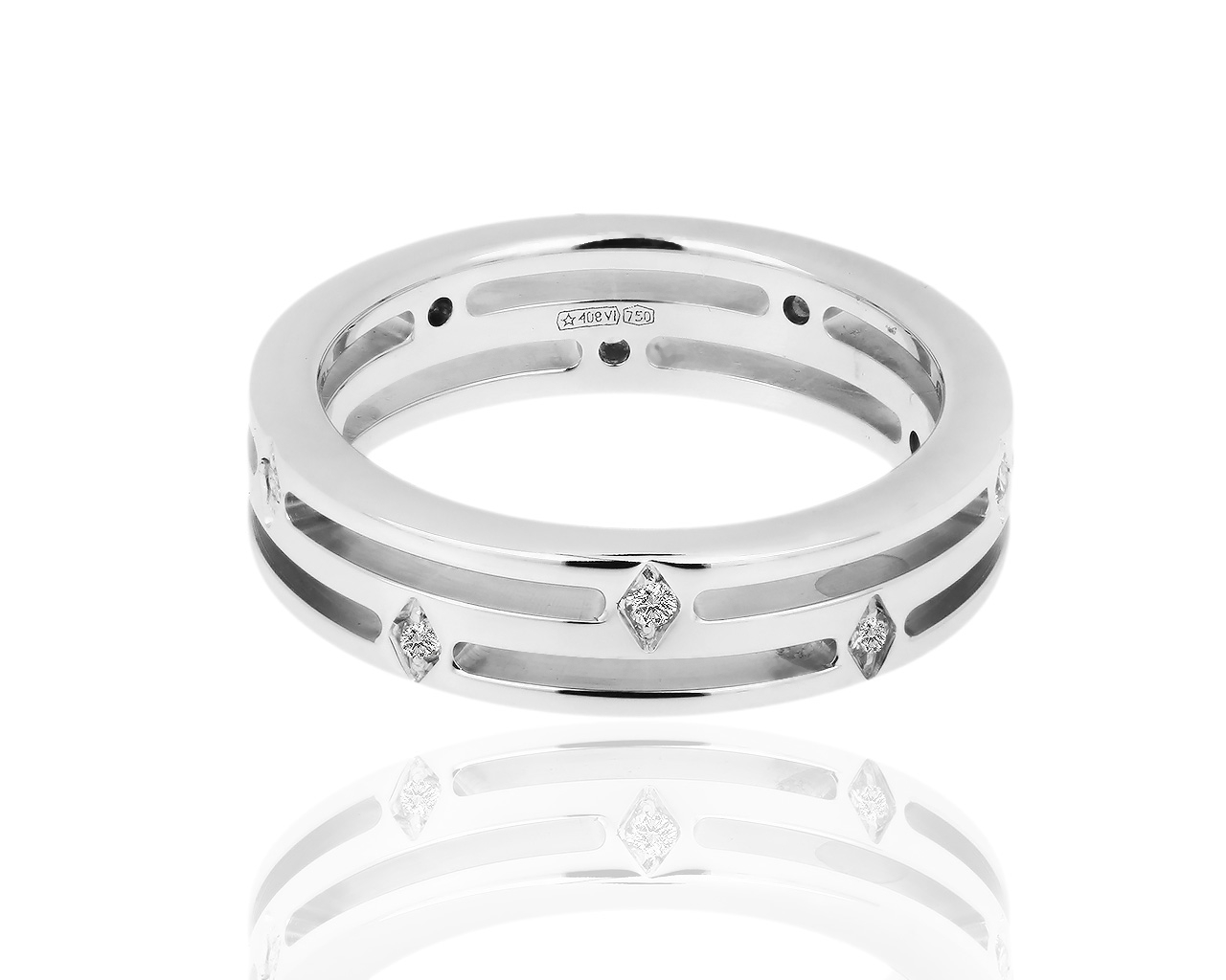 Золотое кольцо с бриллиантами 0.14ct Chimento 131118/11