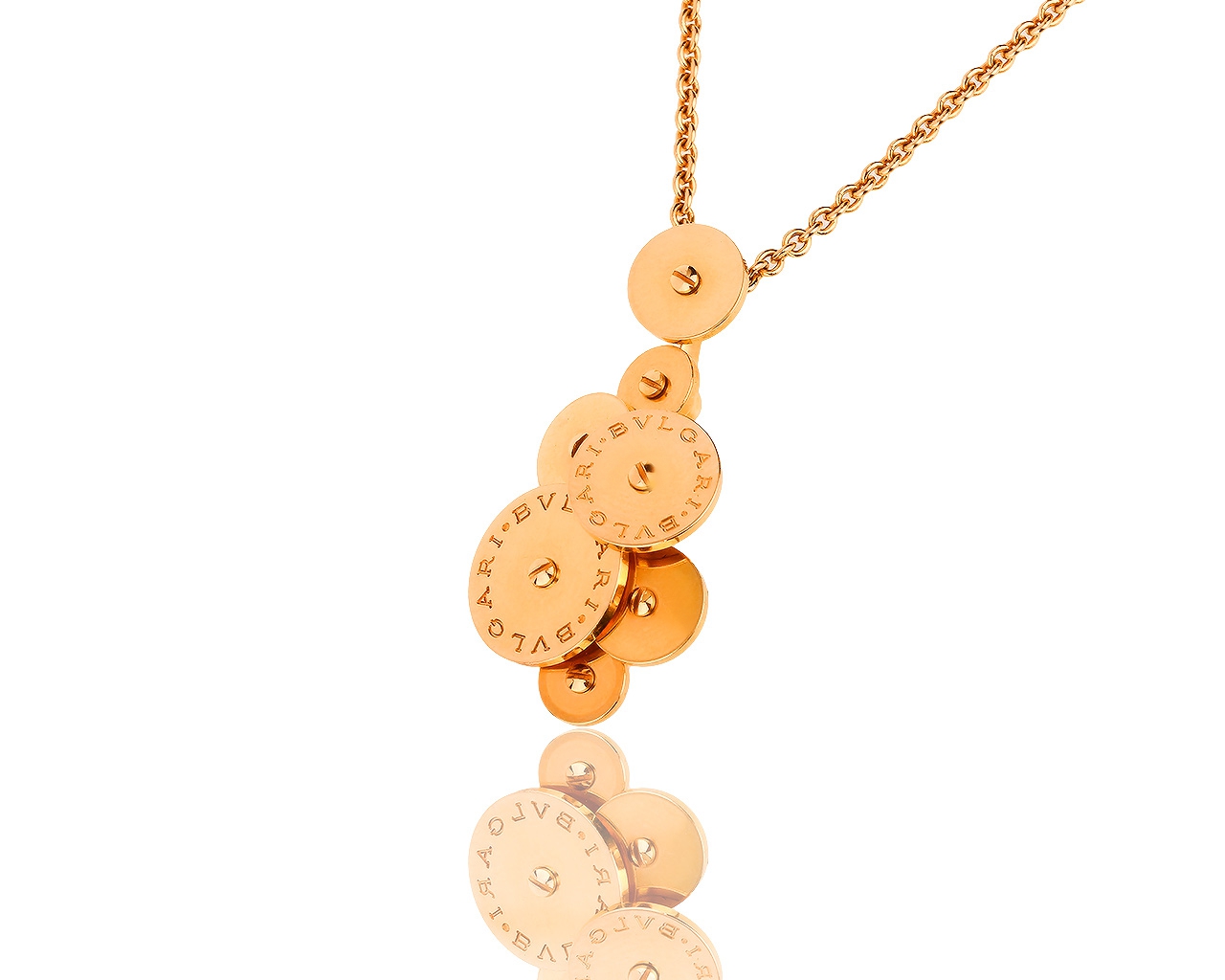 Достойная золотая подвеска на цепочке Bvlgari Cicladi 030818/4