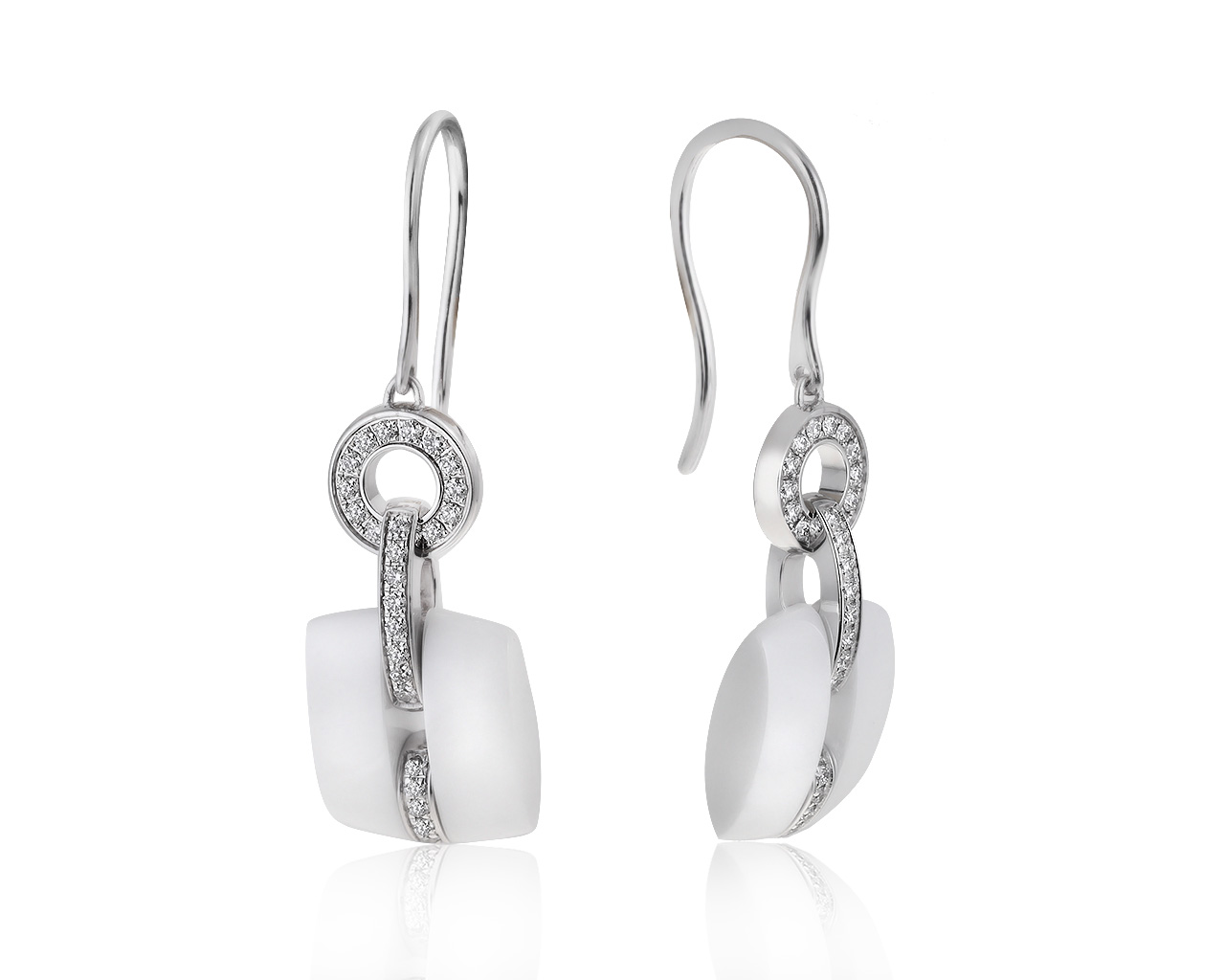 Оригинальные золотые серьги с бриллиантами 0.25ct Chanel Ultra 020621/8