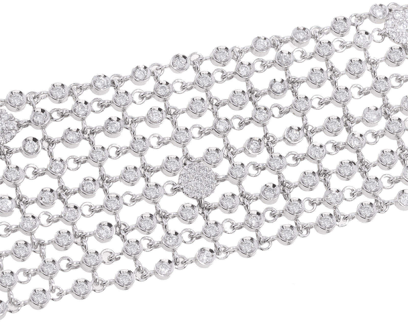 Оригинальный золотой браслет с бриллиантами 4.41ct Damiani 130921/4