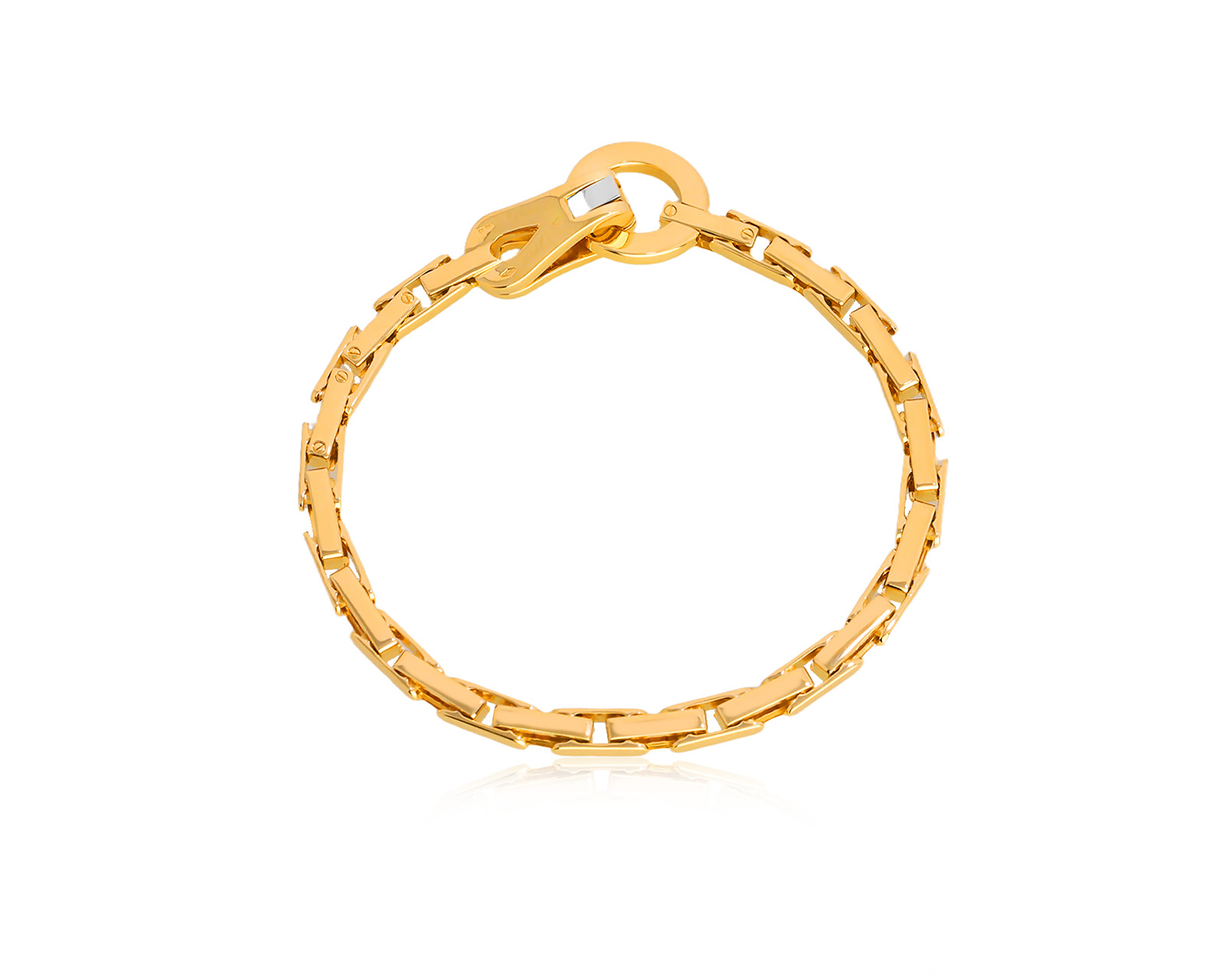 Оригинальный золотой браслет Cartier Agrafe 010326/2