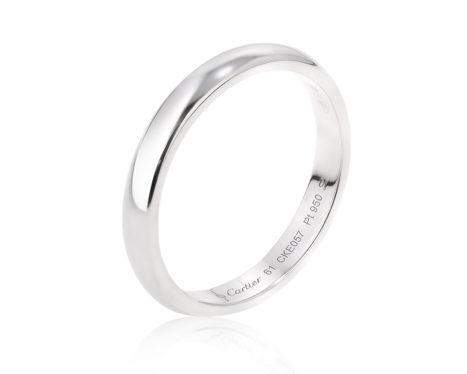 Оригинальное платиновое кольцо Cartier 1895 210225/10 Оригинальное платиновое кольцо Cartier 1895 210225/10