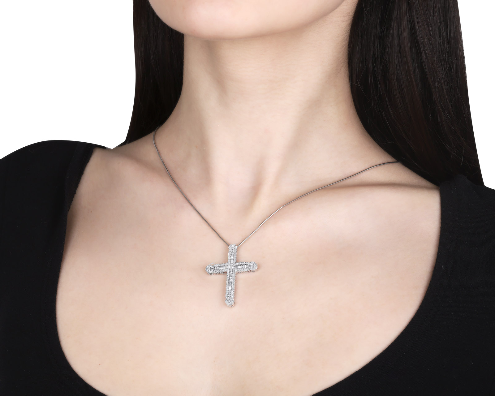 Престижный золотой кулон с бриллиантами 2.47ct