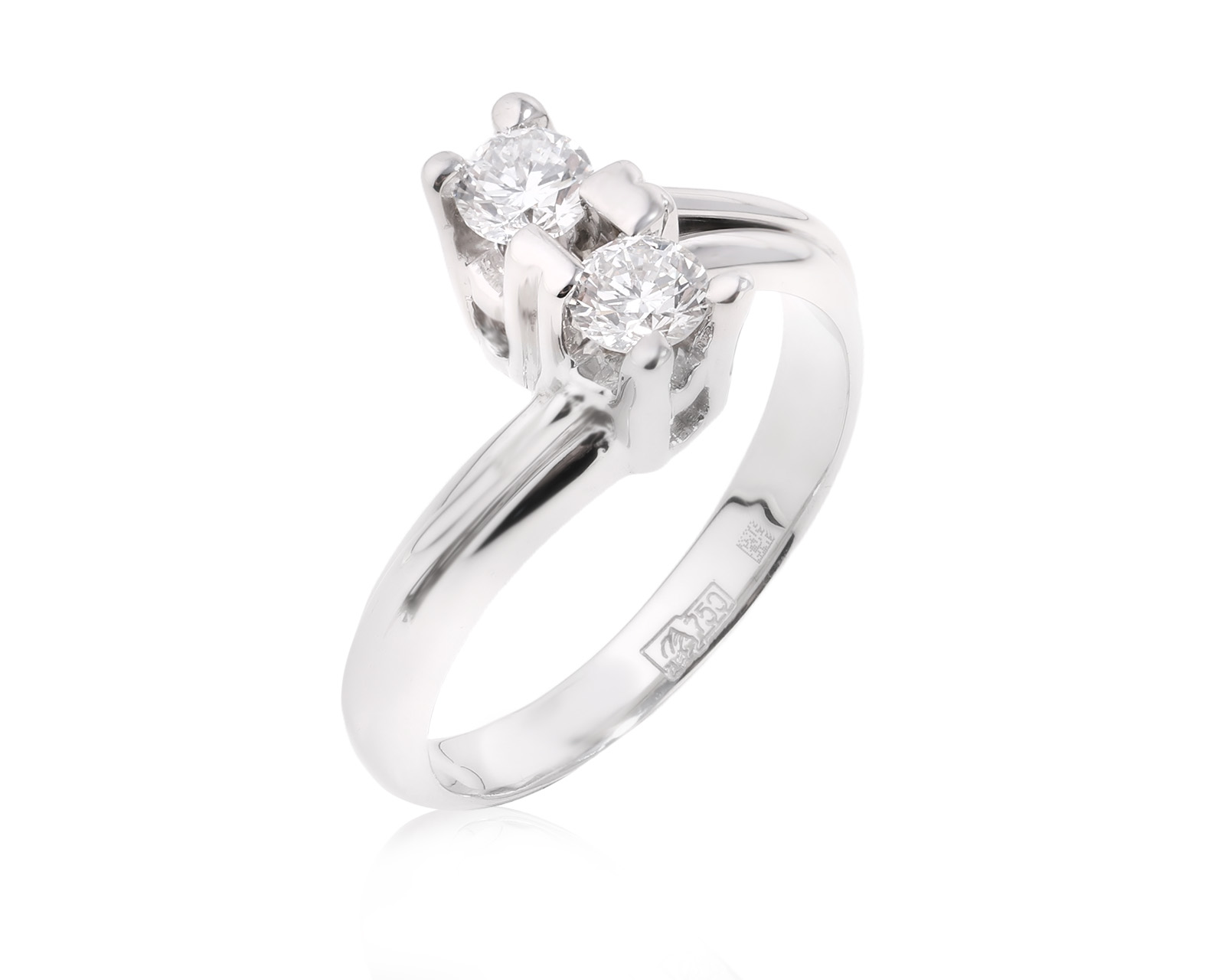 Золотое кольцо с бриллиантами 0.40ct 280425/1