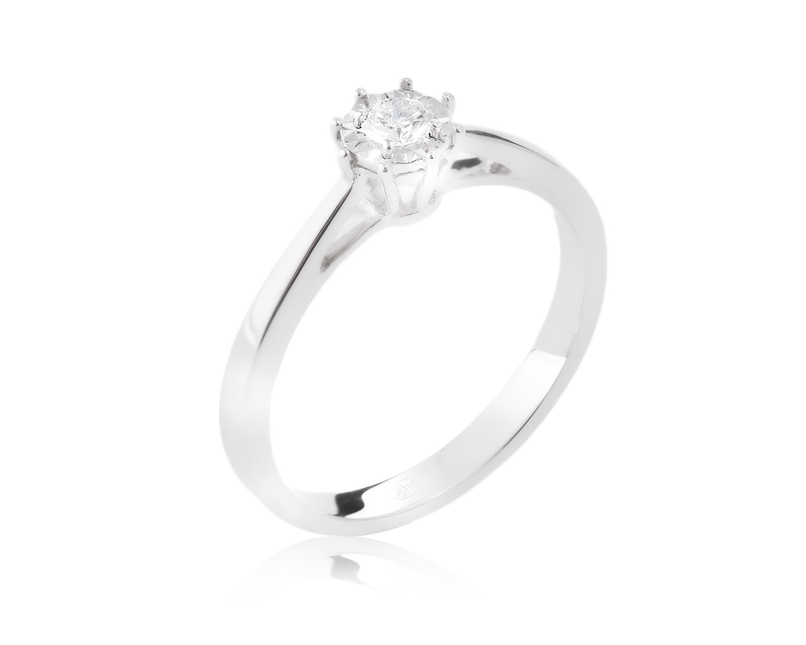 Оригинальное золотое кольцо с бриллиантом 0.10ct Tous 291023/5