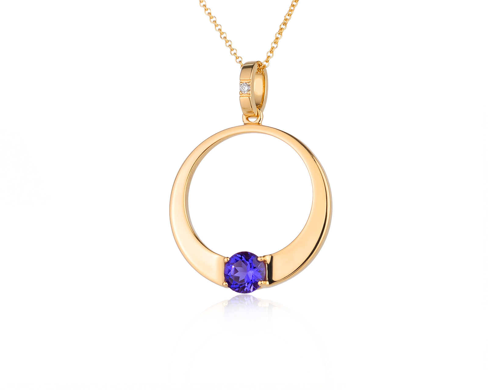 Оригинальный золотой кулон с танзанитом 0.49ct Bernhard H. Mayer Blue Breeze 190226/4