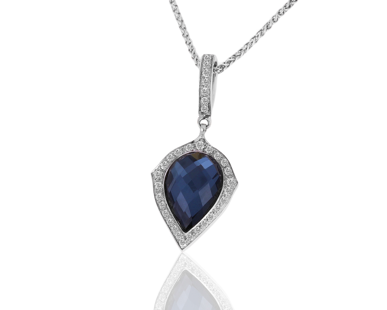 Золотая подвеска с топазом и бриллиантами 0.30ct Stephen Webster