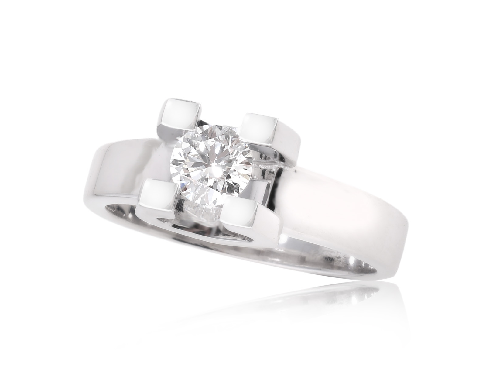 Золотое кольцо с бриллиантом 0.38ct 241224/2 Золотое кольцо с бриллиантом 0.38ct 241224/2