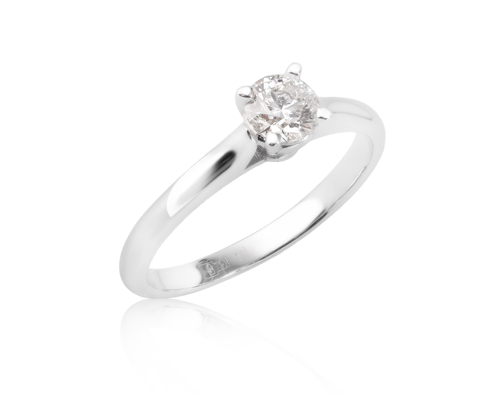 Золотое кольцо с бриллиантом 0.45ct 090226/5