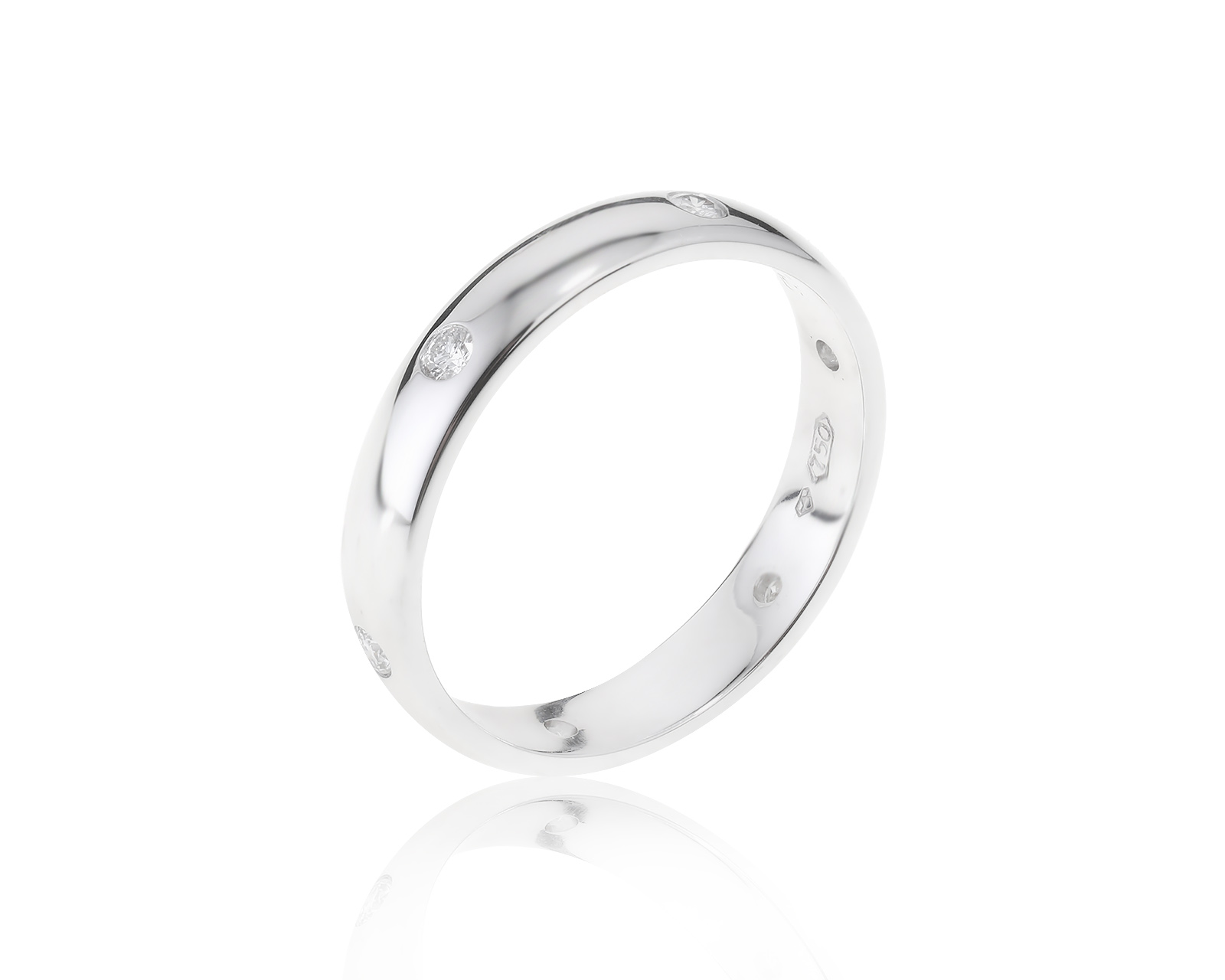 Достойное золотое кольцо с бриллиантами 0.23ct 150523/1