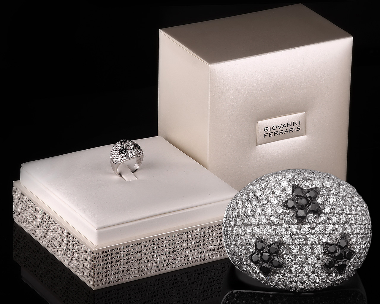 Шикарное золотое кольцо с бриллиантами 2.00ct Giovanni Ferraris