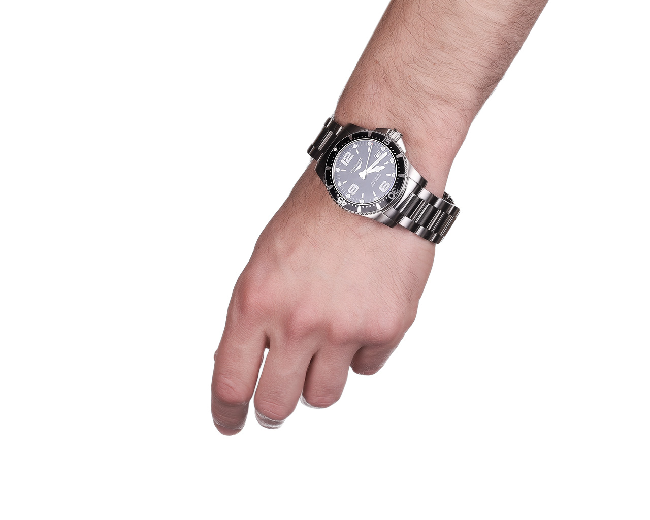 Оригинальные стальные часы Longines Hydroconquest