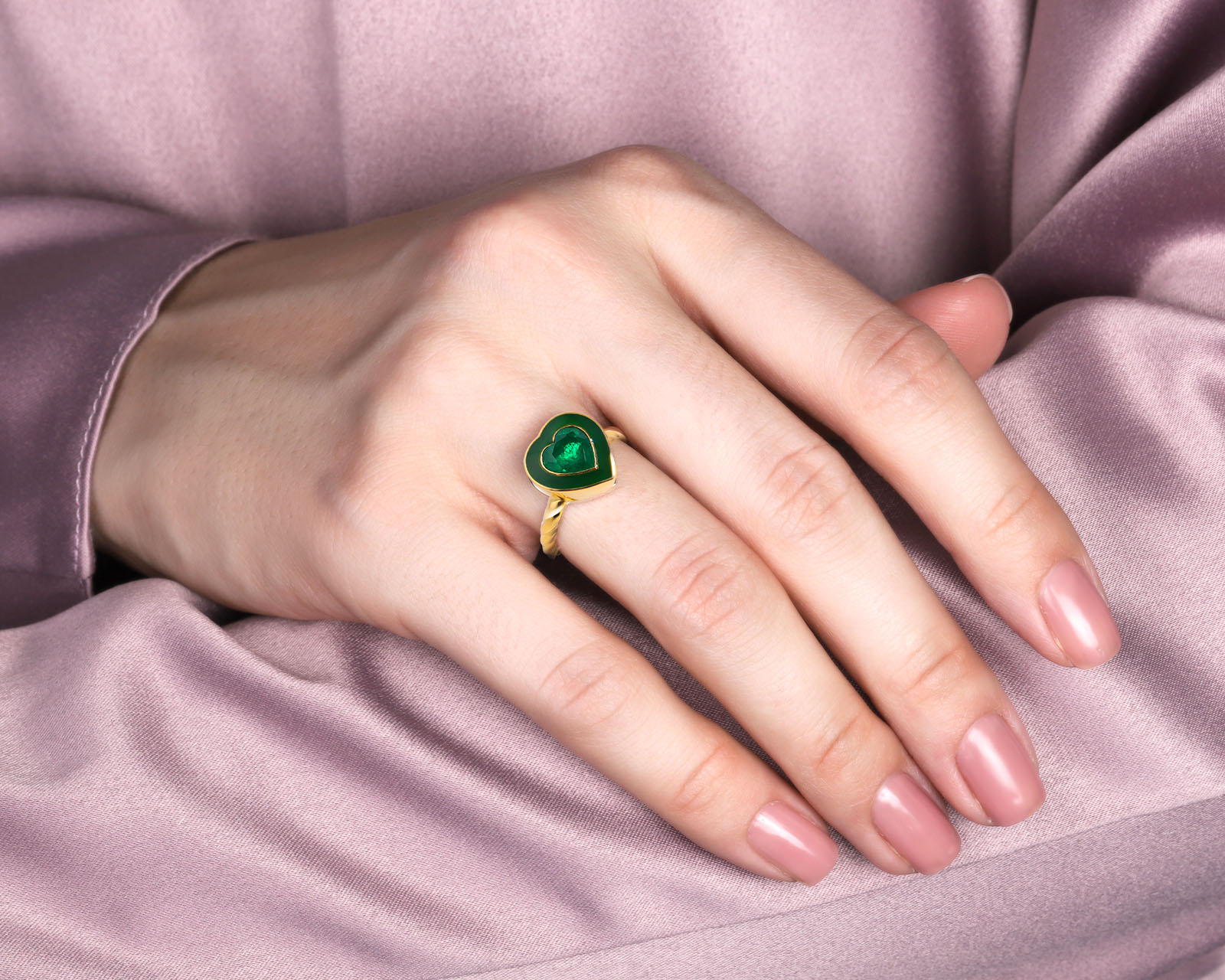 Золотое кольцо с изумрудом Замбия 1.17ct Evgeny Matveev