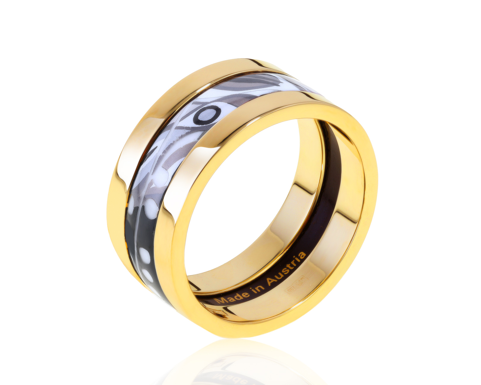 Оригинальное золотое кольцо с эмалями Frey Wille 281021/10