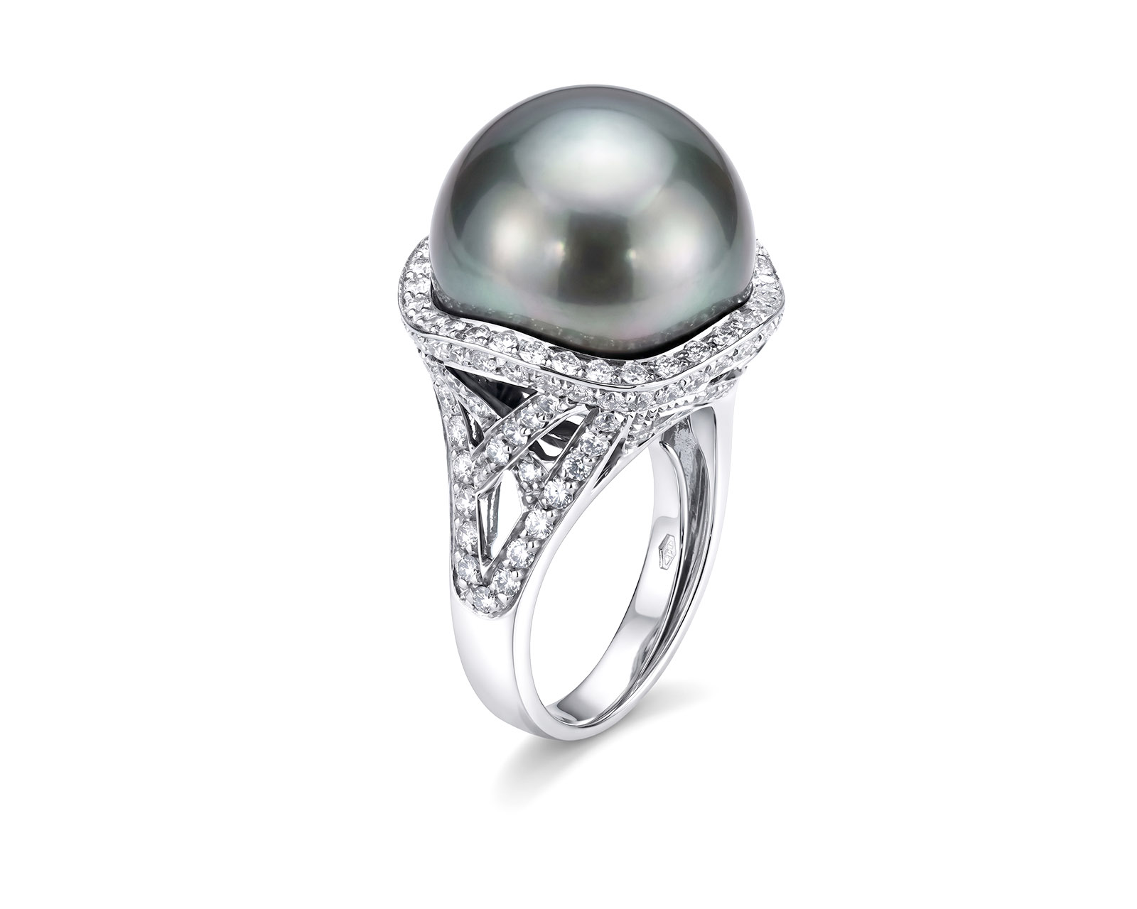 Оригинальное золотое кольцо с бриллиантами 1.58ct Cluev 220826/1