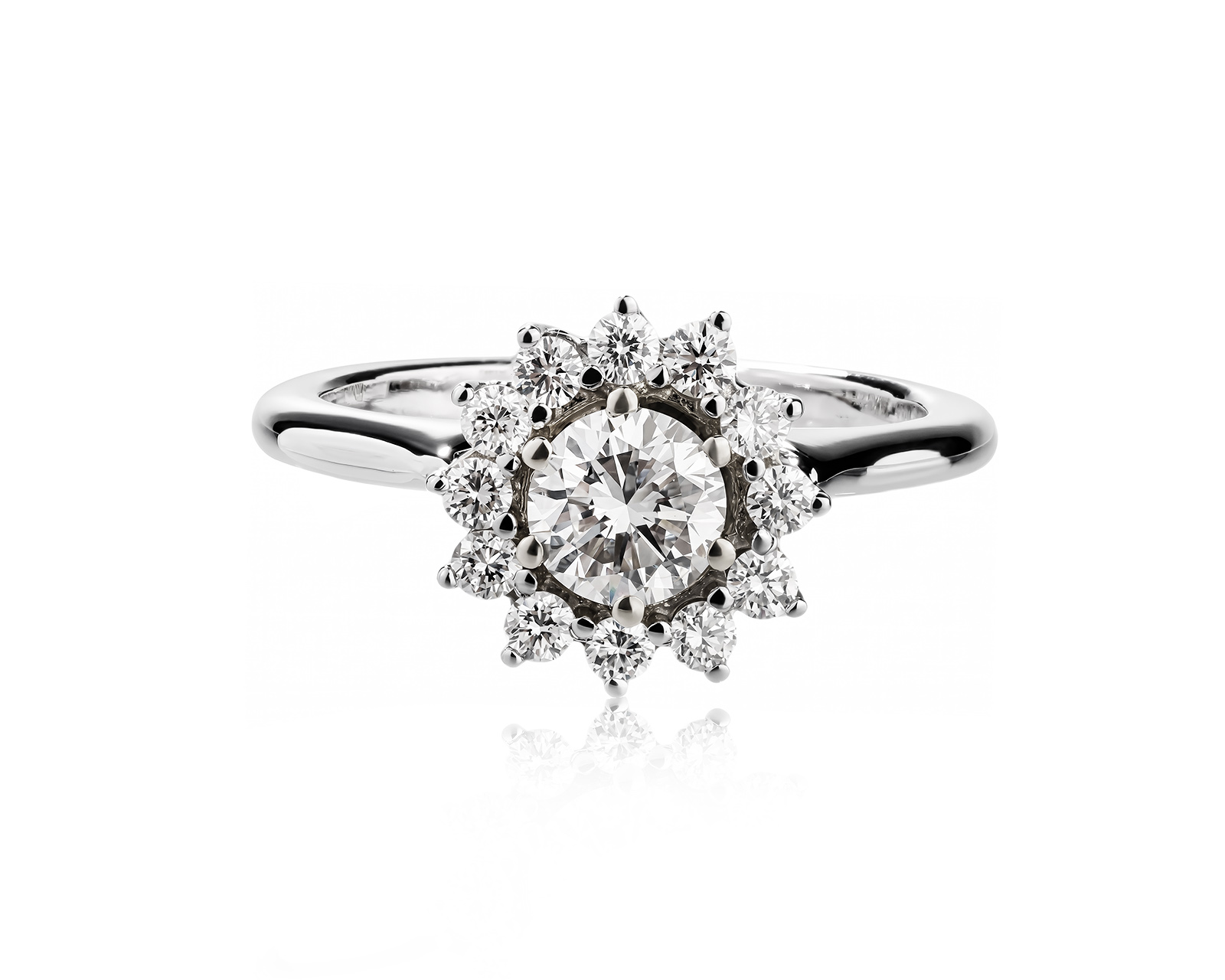 Золотое кольцо с бриллиантами 0.78ct