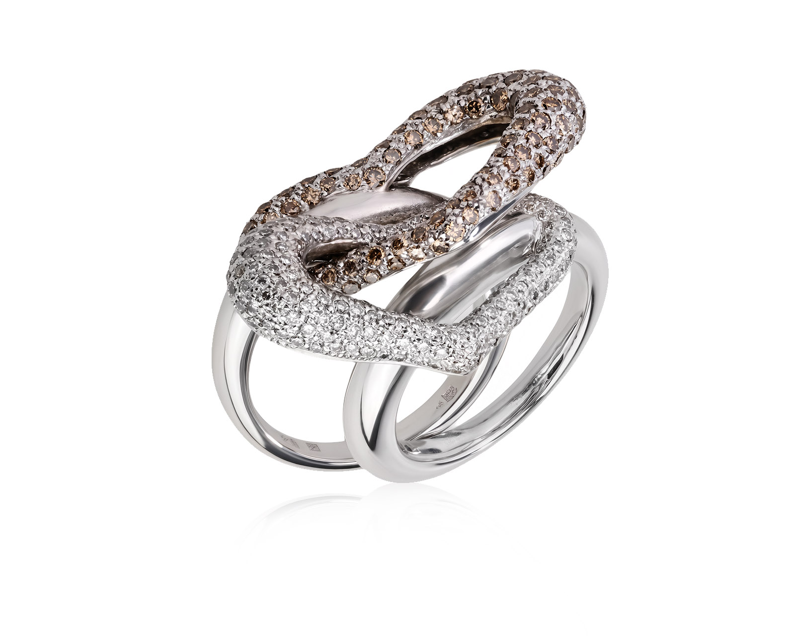 Золотое кольцо с бриллиантами 2.14ct 160626/8