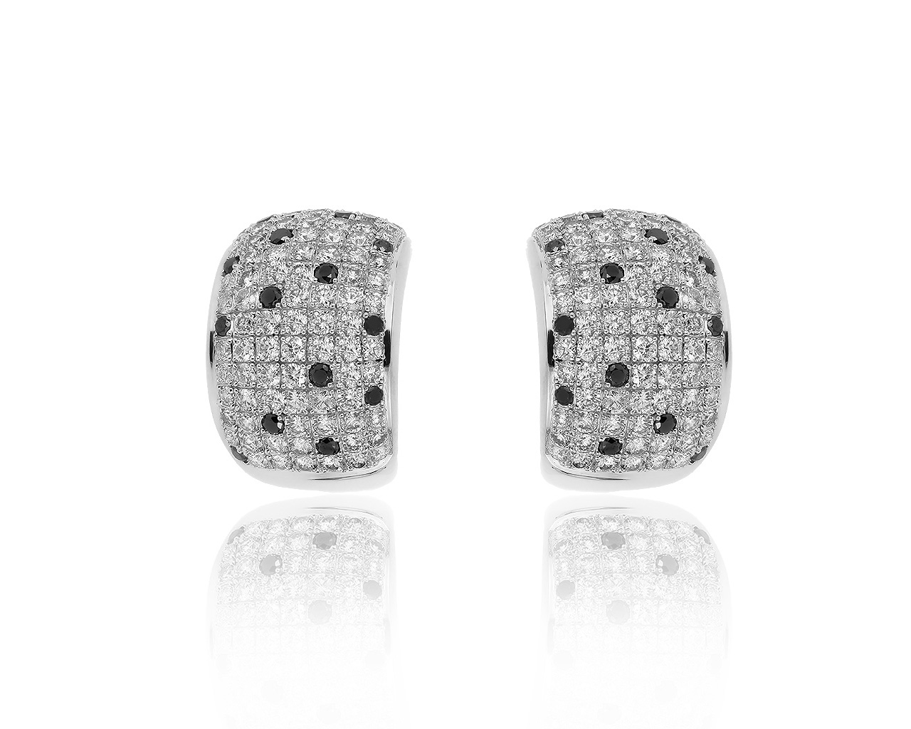 Идеальные золотые серьги с бриллиантами 3.42ct 300819/17