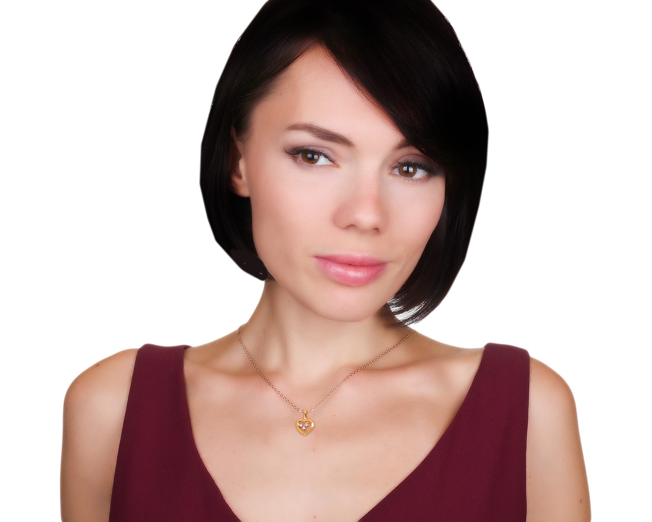 Оригинальный золотой кулон с бриллиантами 0.15ct Chopard