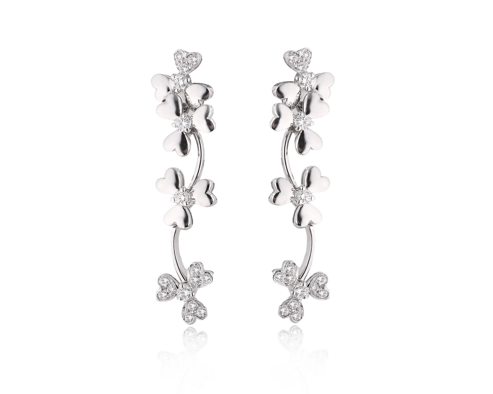 Золотые серьги с бриллиантами 0.43ct 281125/3