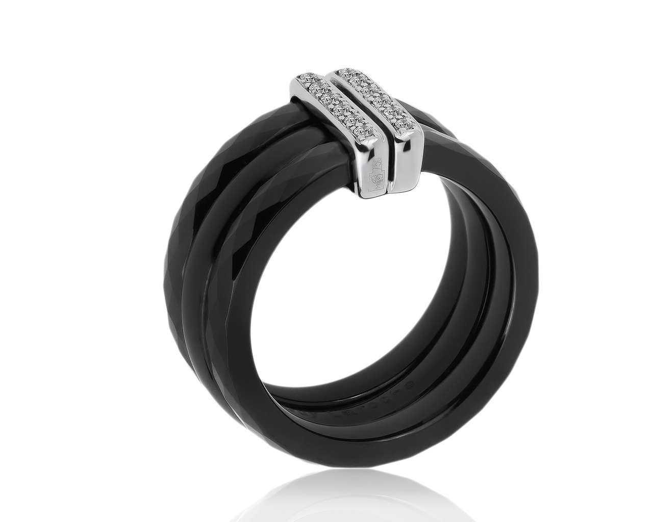 Оригинальное золотое кольцо с бриллиантами 0.08ct Guy Laroche 260520/7