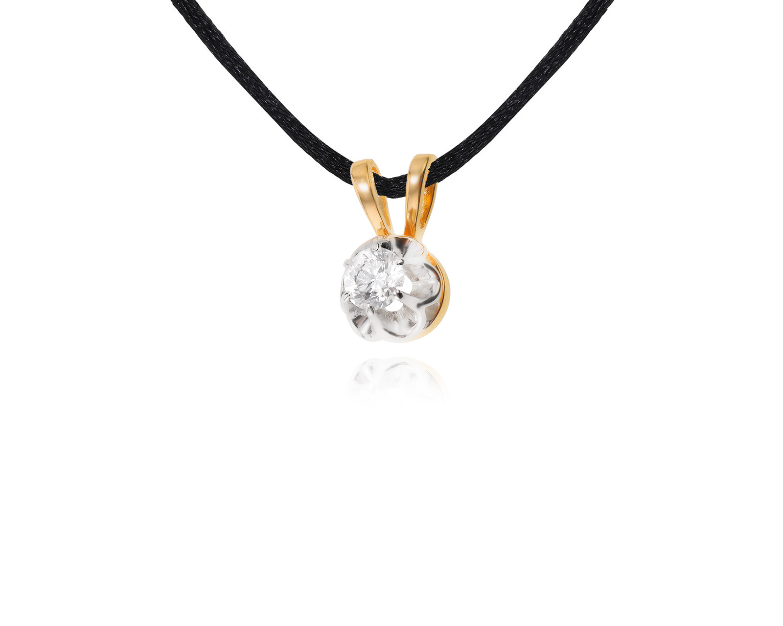 Золотой кулон с бриллиантом 0.48ct 230823/5