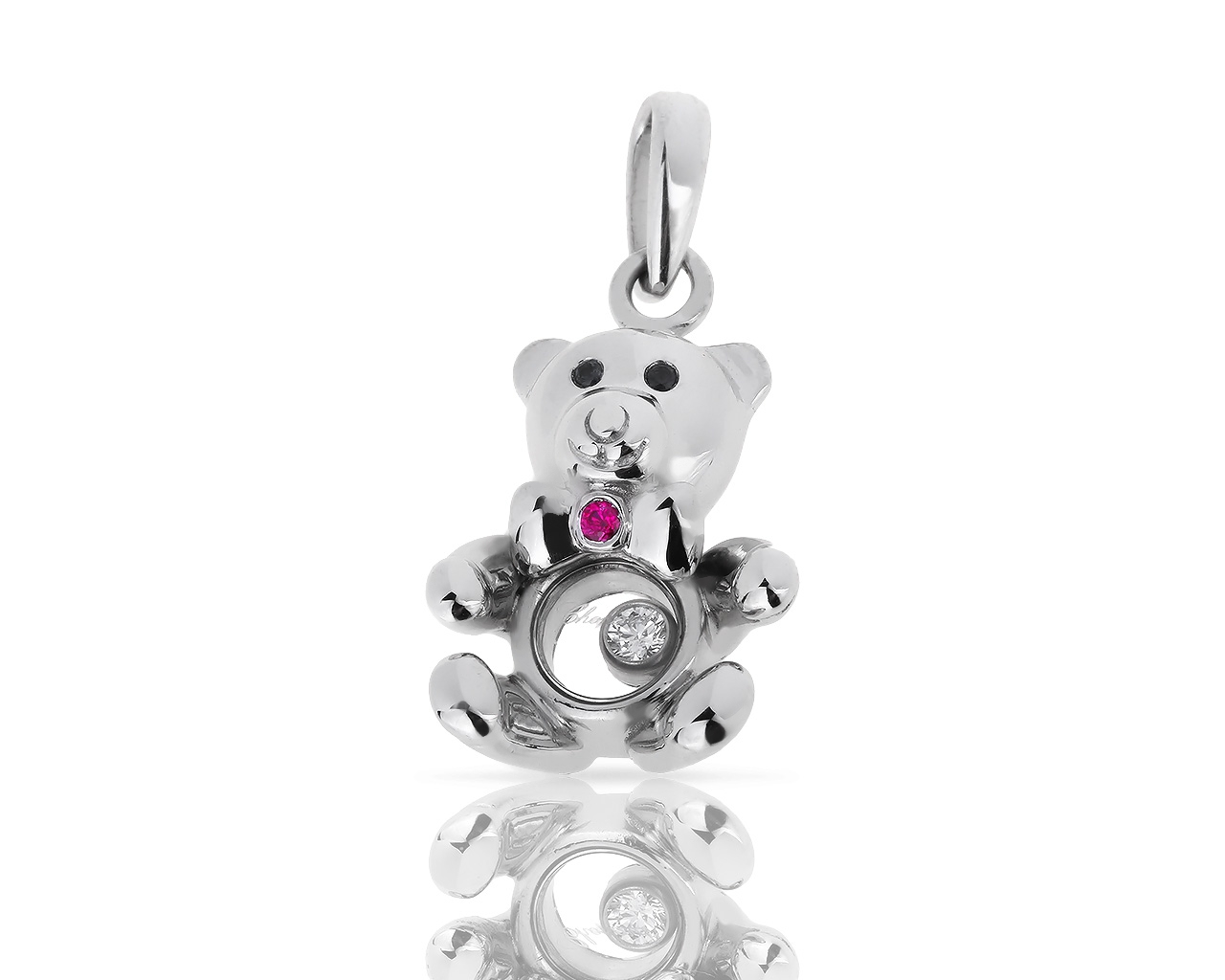 Прекрасная золотая подвеска Chopard Happy Bear 040518/5