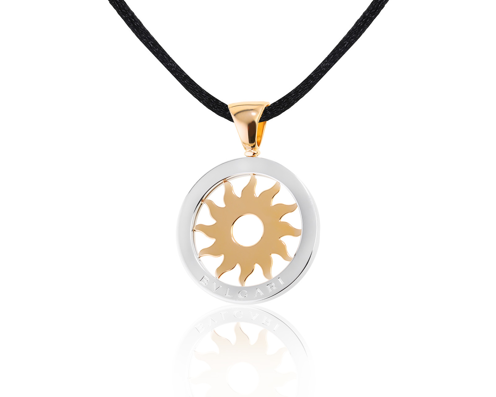 Оригинальный золотой кулон Bvlgari Tondo Sun 280522/22