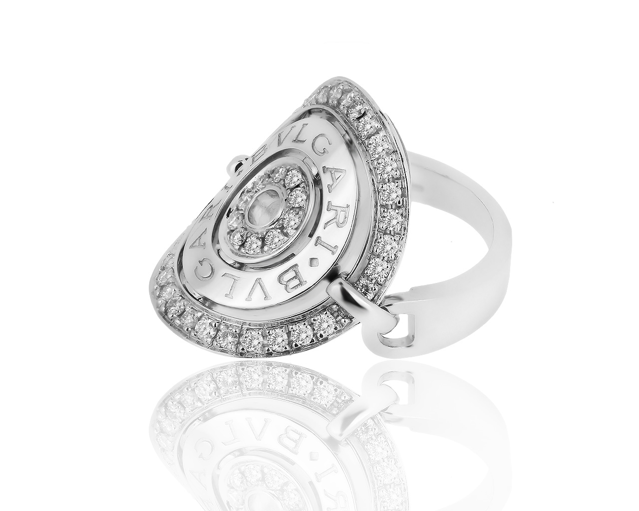 Оригинальное золотое кольцо с бриллиантами 0.70ct Bvlgari 300719/15