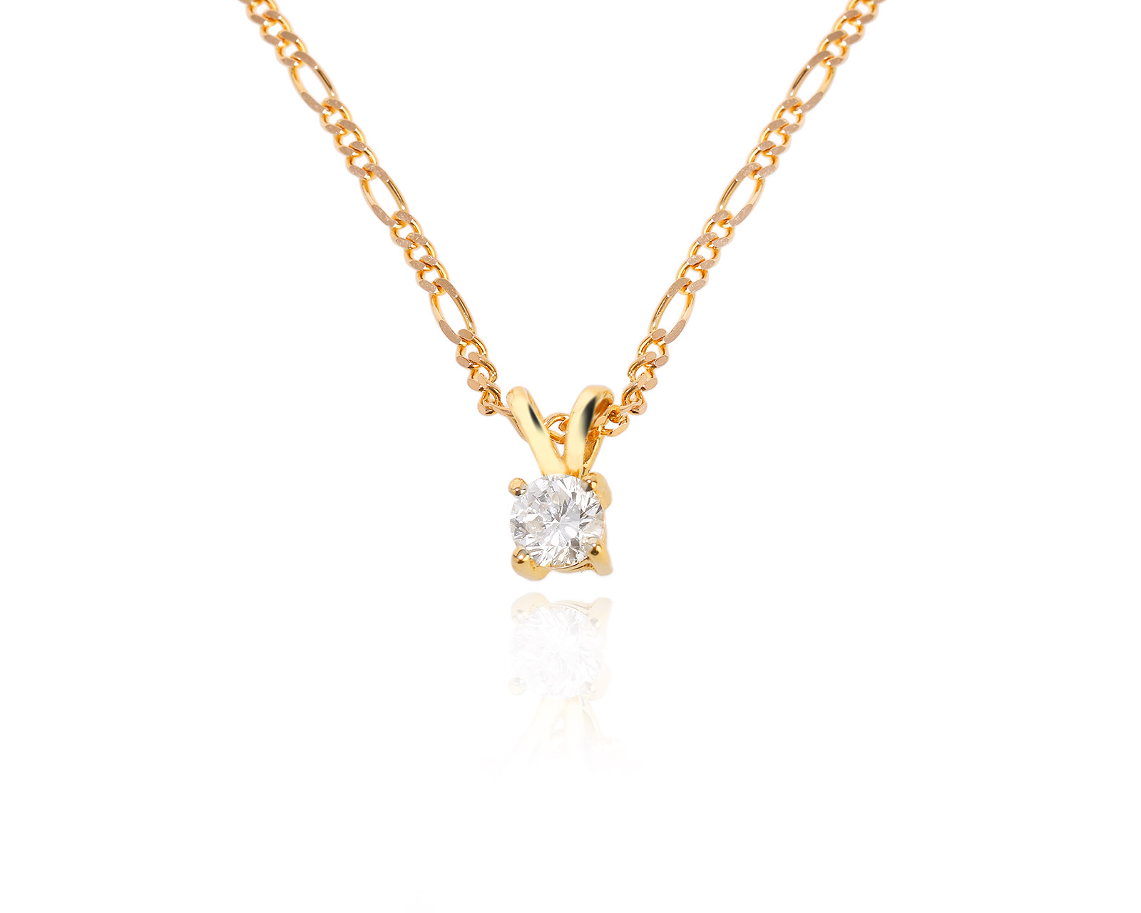 Золотое колье с бриллиантом 0.50ct 140823/1