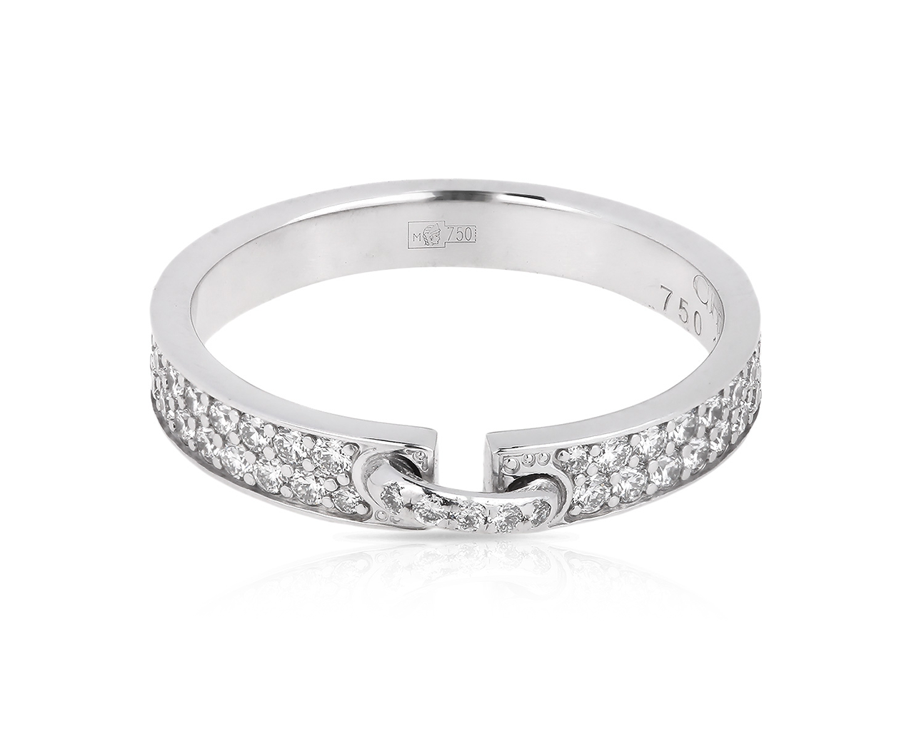 Модное золотое кольцо с бриллиантами 0.51ct Chaumet