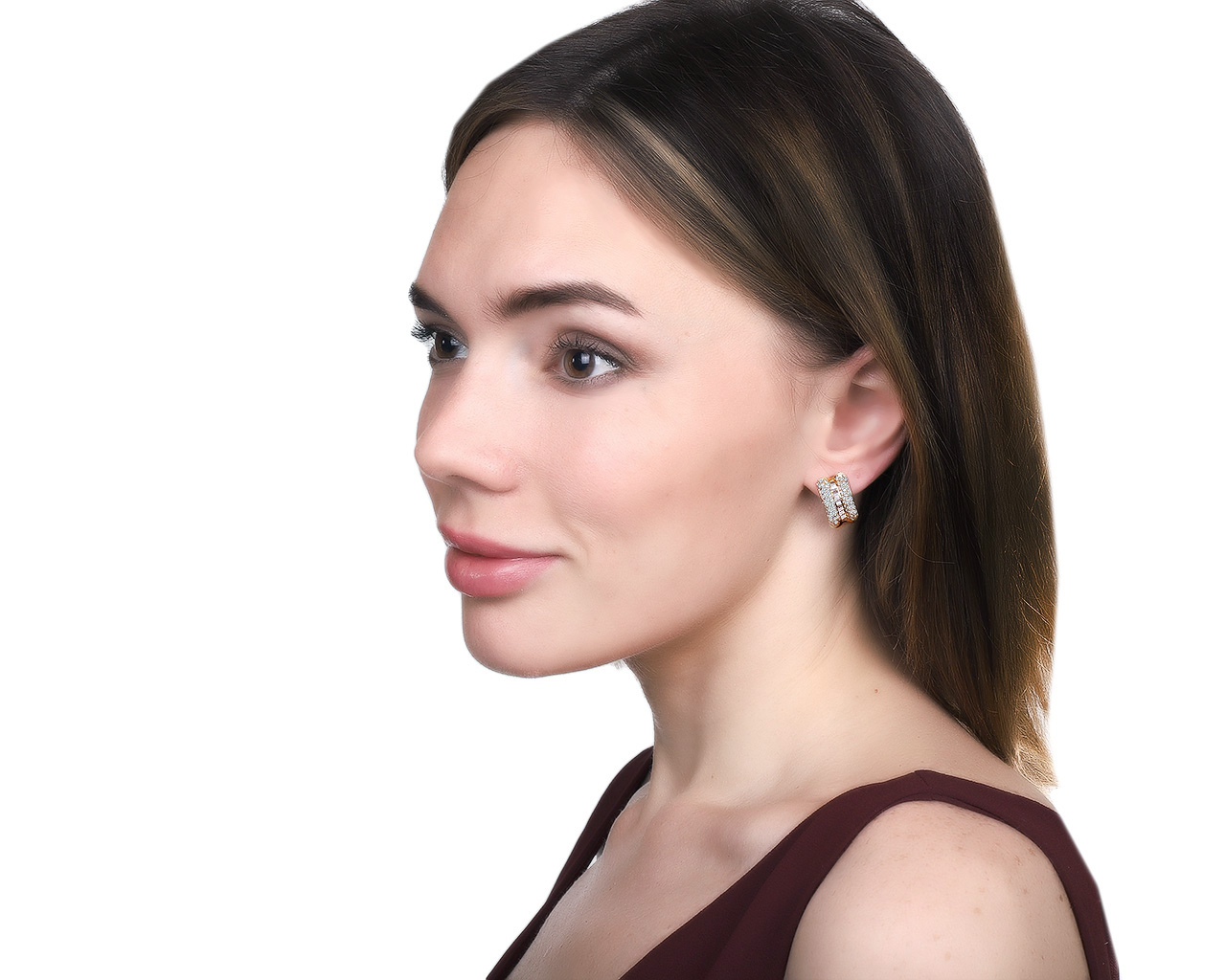 Оригинальные золотые серьги с бриллиантами 2.14ct Chopard La Strada