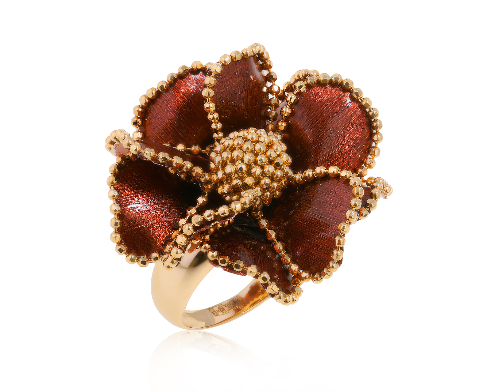 Оригинальное золотое кольцо Roberto Bravo Soul Dance 170524/21