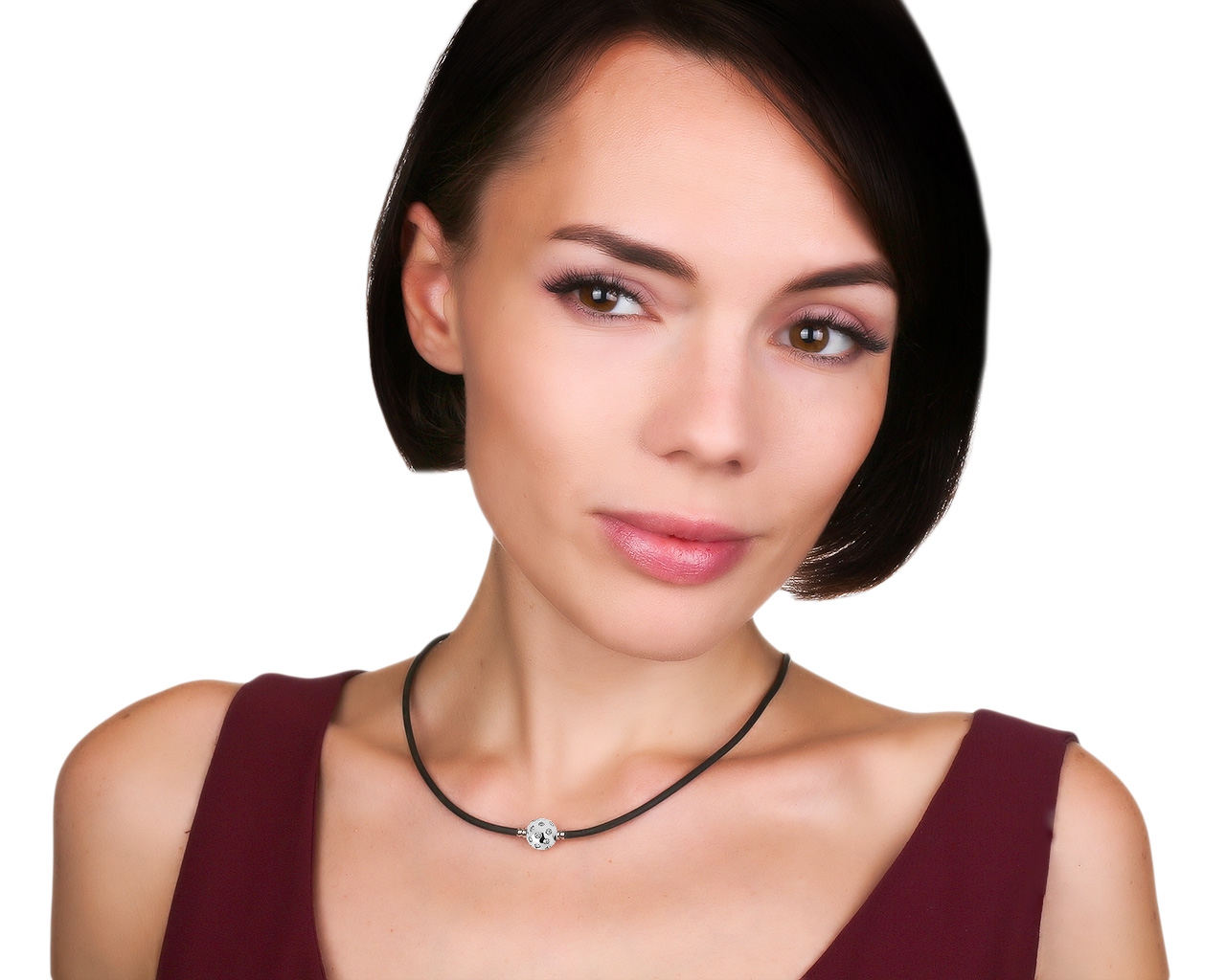 Оригинальное золотое колье с бриллиантами 0.50ct Baraka