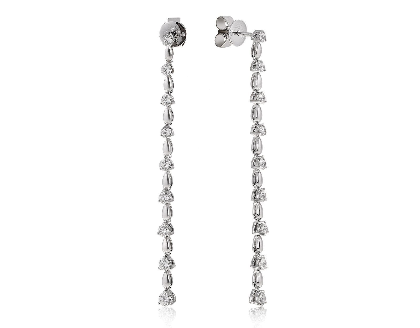 Оригинальные золотые серьги с бриллиантами 0.90ct Gianni Lazzaro 090721/6
