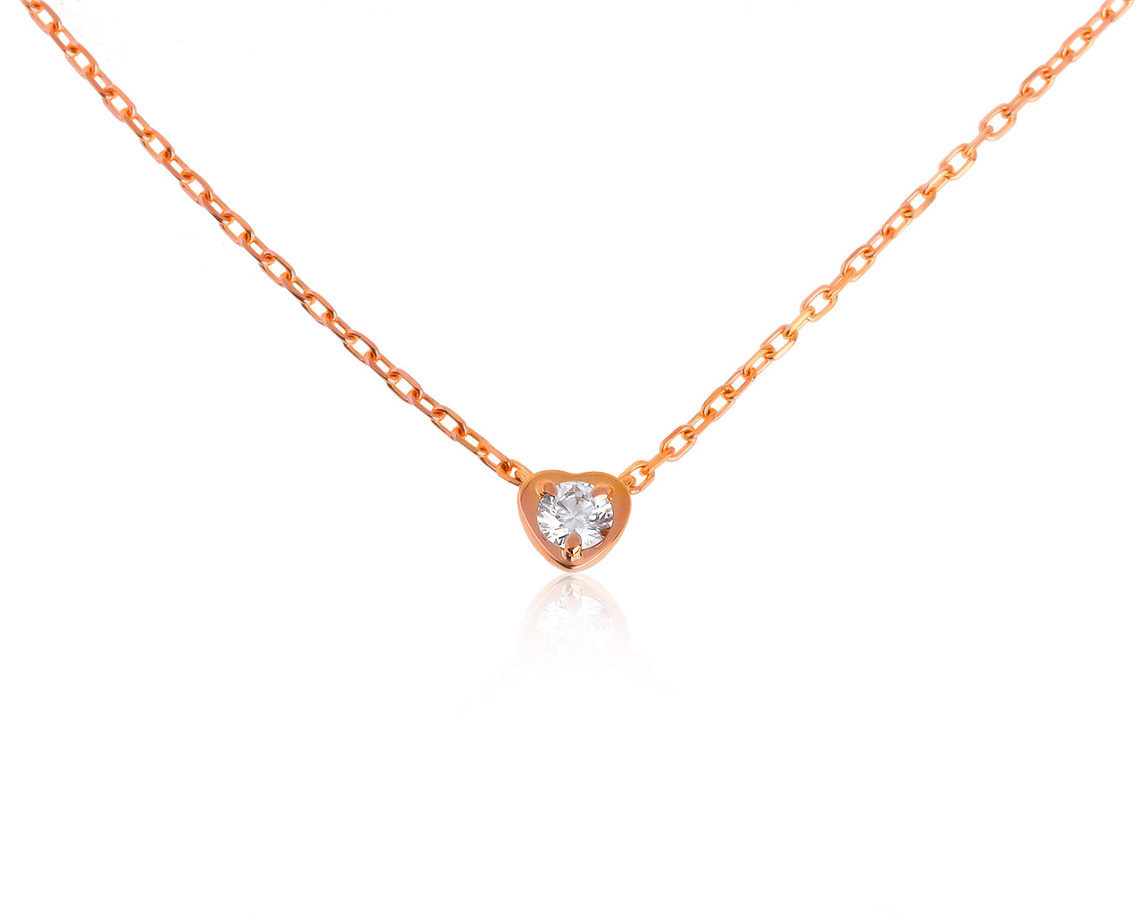 Оригинальное золотое колье с бриллиантом 0.15ct Cartier 120521/7