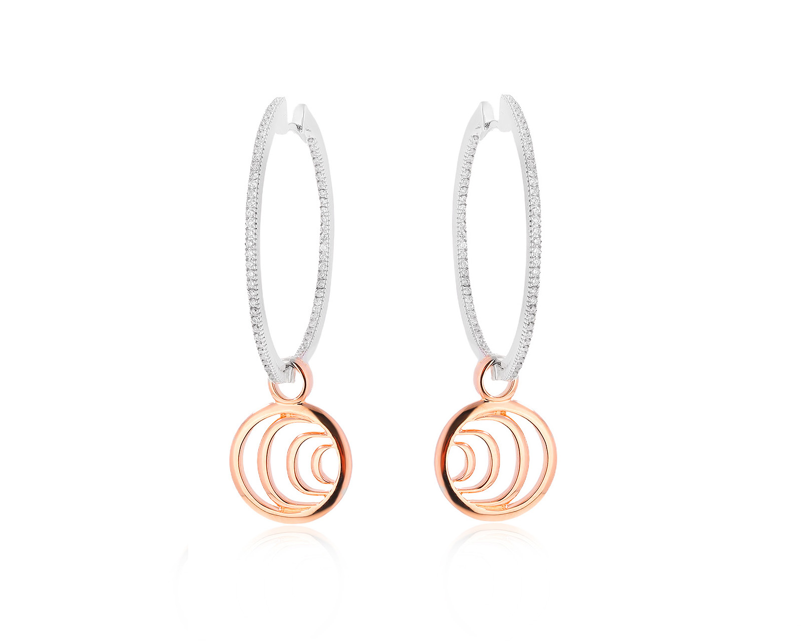 Оригинальные золотые серьги с бриллиантами 0.72ct Damiani Damianissima 180226/4