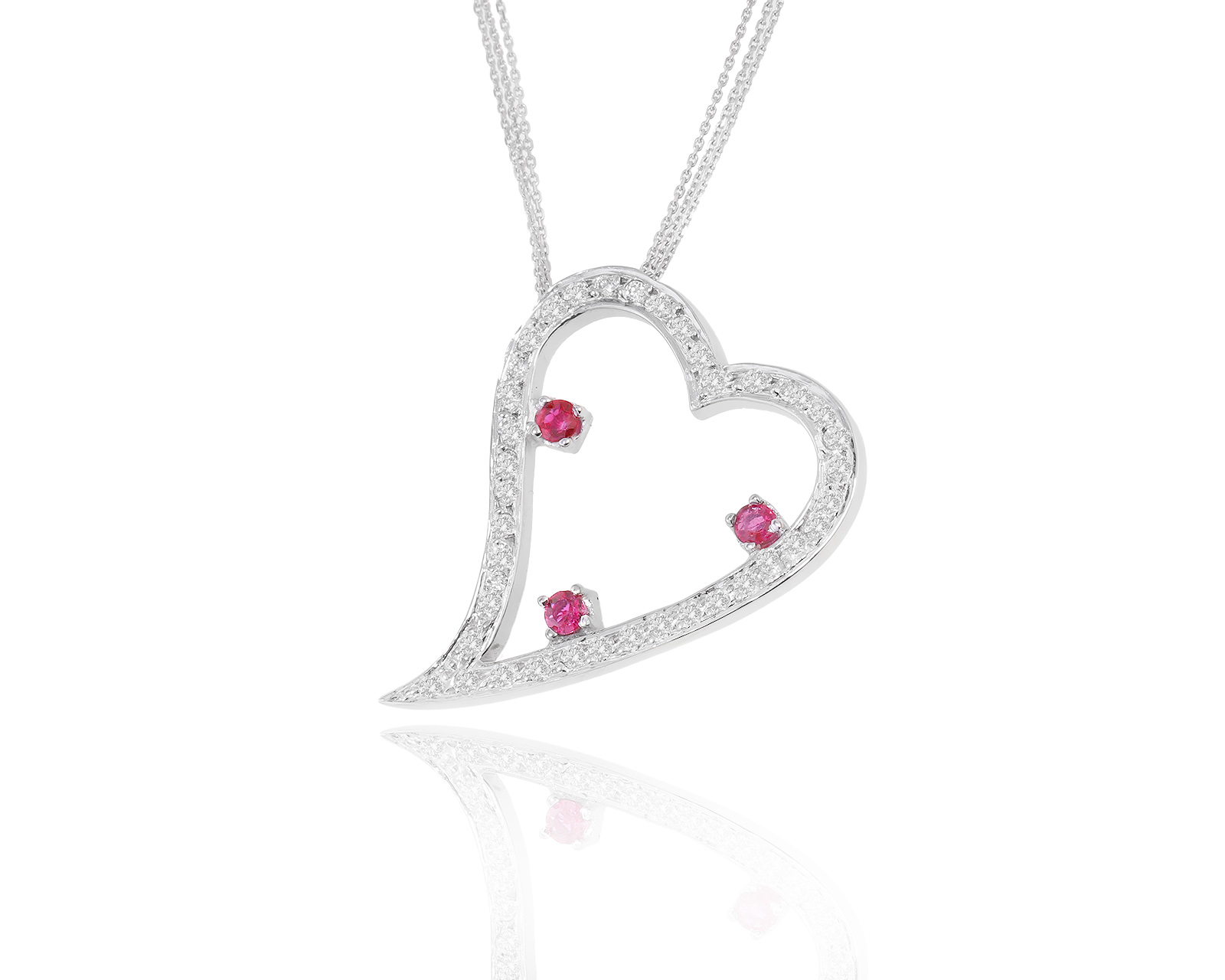 Женственное золотое колье с бриллиантами 0.47ct 180423/3