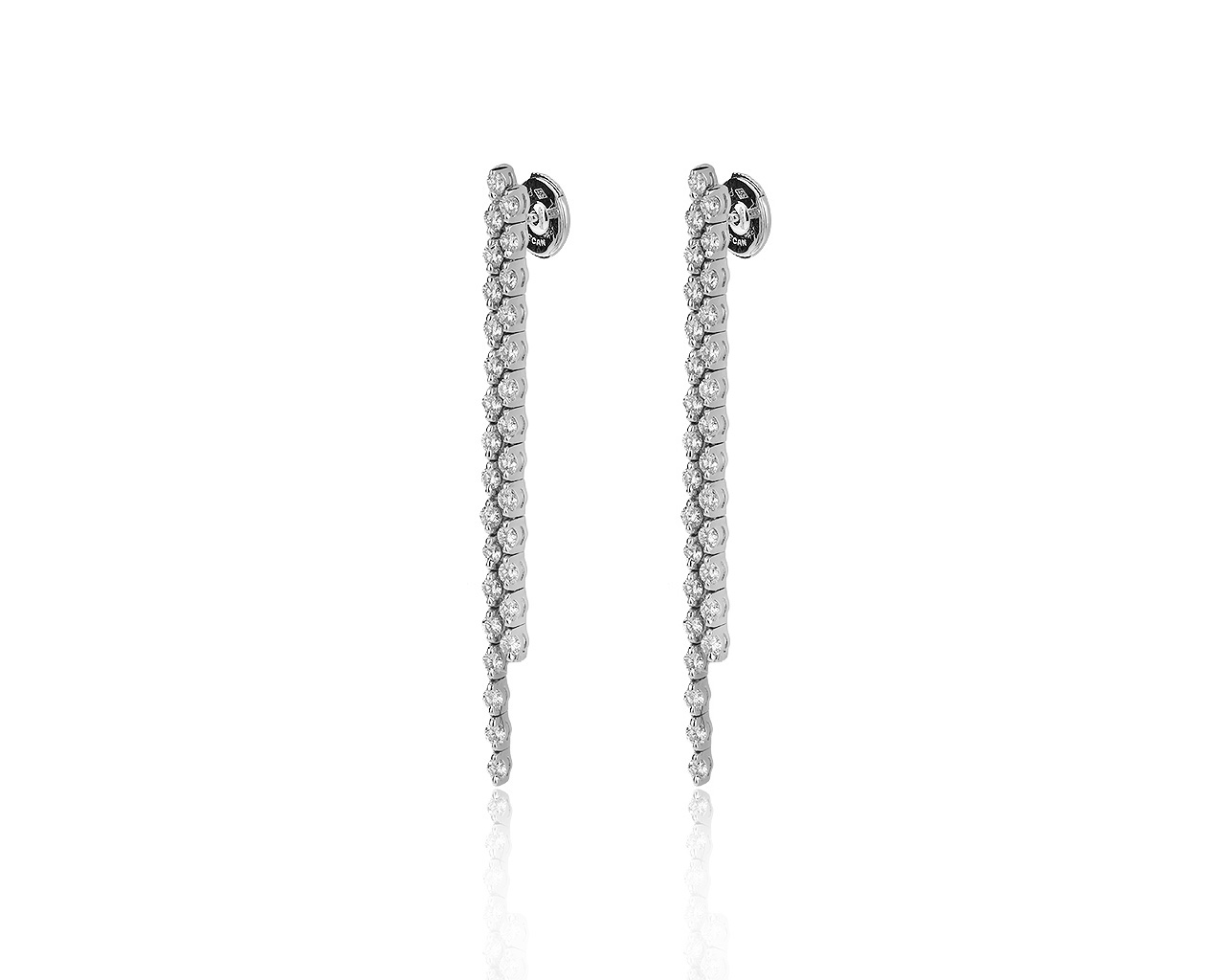 Престижные золотые серьги с бриллиантами 1.80ct 160120/6