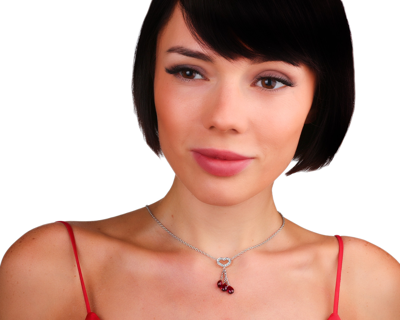 Оригинальное золотое колье с турмалинами и бриллиантами 0.23ct Chopard Heart