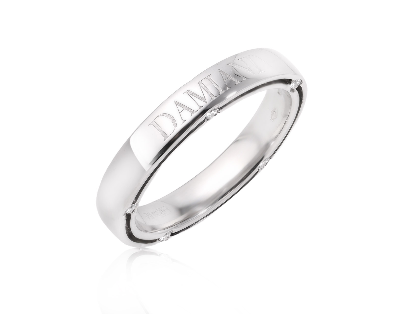 Оригинальное золотое кольцо с бриллиантами 0.09ct Damiani D.Side 220225/18