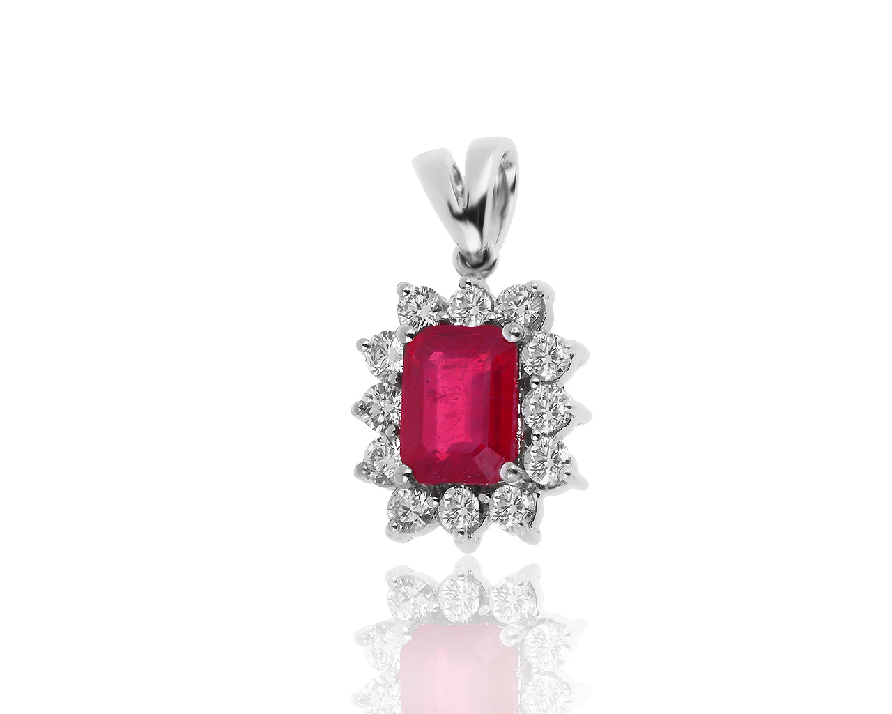Модный золотой кулон с рубином 2.01ct 161119/6
