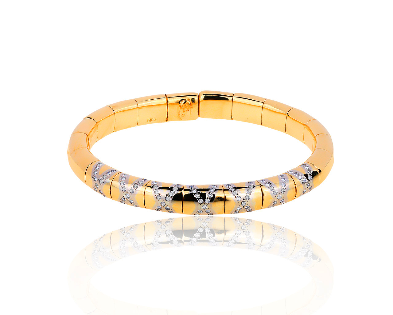 Оригинальный золотой браслет с бриллиантами 0.85ct Valente 031219/12