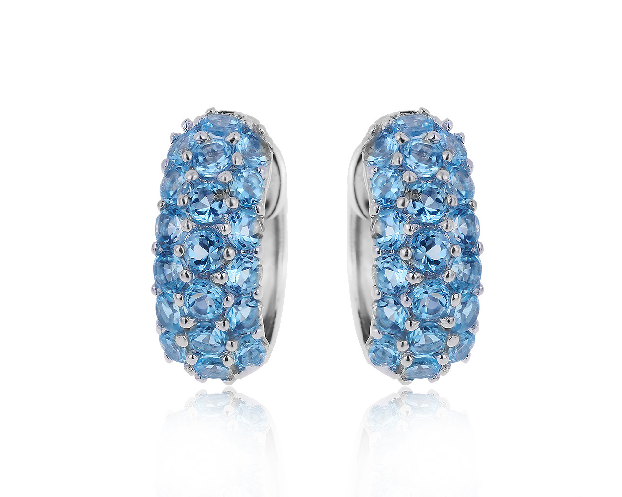 Оригинальные золотые серьги с топазами 1.50ct H.Stern 020920/15